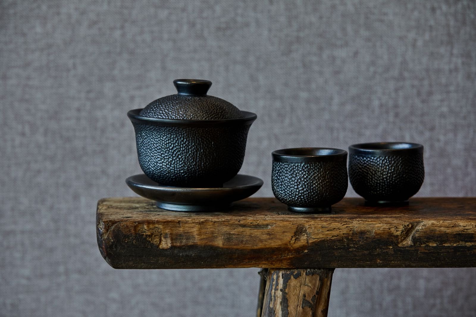 Black pottery teaware — ZHEN Collection